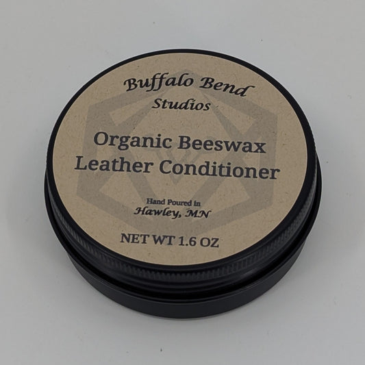Organic Beeswax Leather Conditioner w/ Mineral Oil (1.6oz)